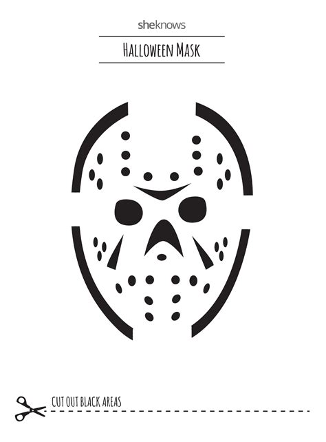 Get Blank Masks from Mehttps. . Jason voorhees pumpkin stencil